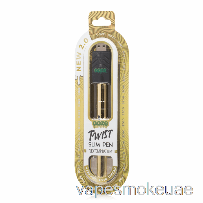 Vape Uae Ooze Slim Twist Pen 2.0 بطارية مرنة درجة الحرارة Lucky Gold